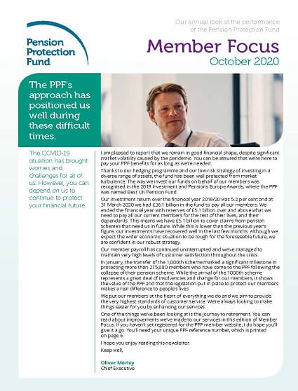 Member Focus - Pension Protection Fund (PPF)